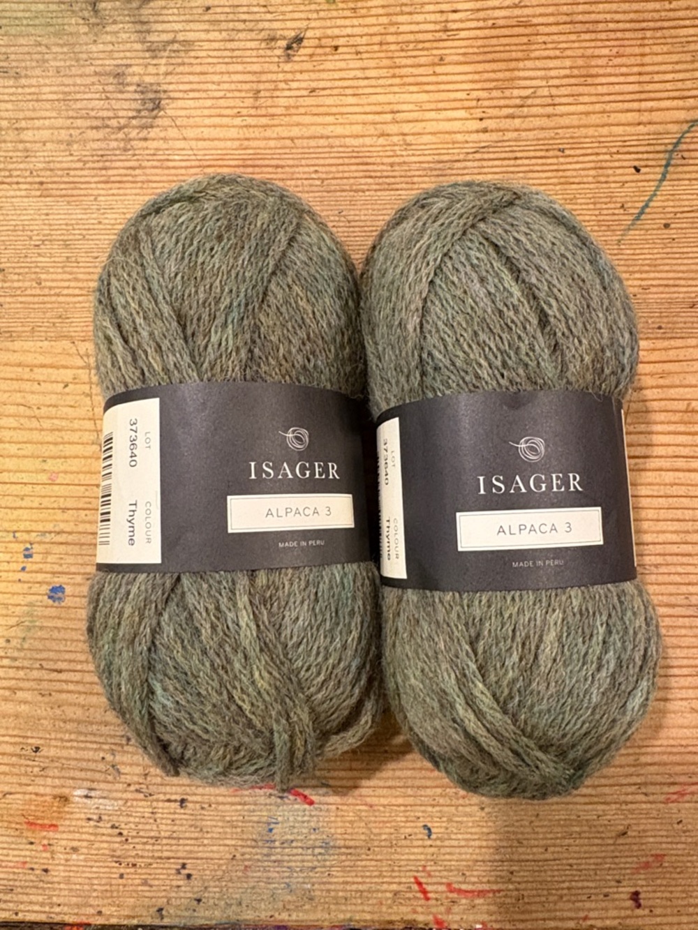Sage Alpaca 3 Yarn - Thymne Green